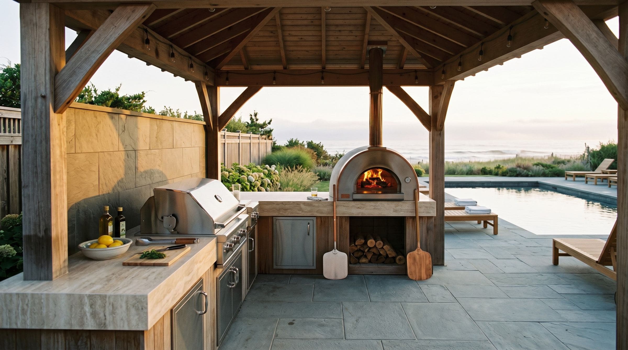 Outdoor Kitchen Tile, Countertops, and Backsplash at the Jersey Shore: What Survives Salt, Sun, and Grease — tile and stone guide by JL Tile & Stone, New Jersey
