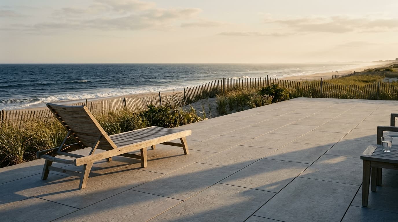 Outdoor Tile for NJ Shore Patios: What Actually Survives Salt Air and Freeze-Thaw — tile and stone guide by JL Tile & Stone, New Jersey