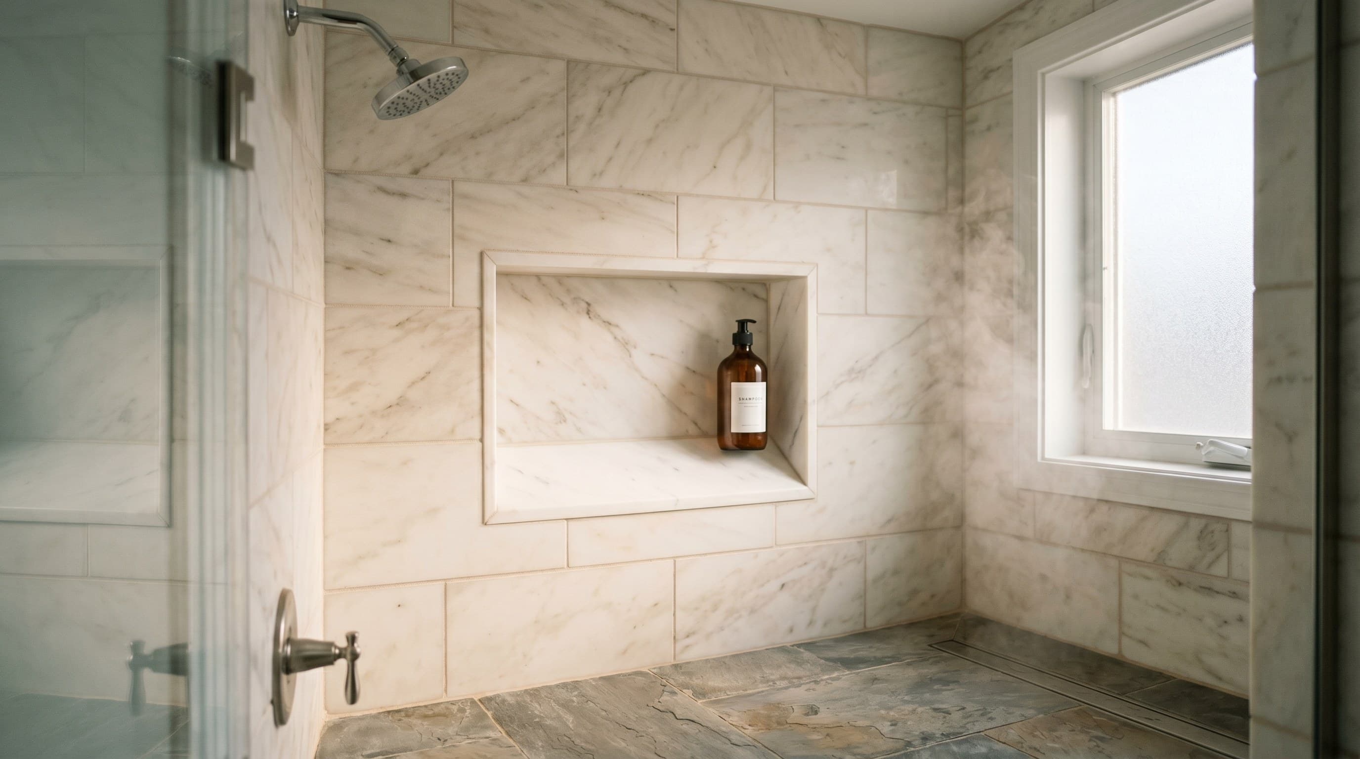 Shower Niche Design at the Jersey Shore: Sizing, Waterproofing, and the Five Mistakes That Make Them Leak Within Three Years — tile and stone guide by JL Tile & Stone, New Jersey