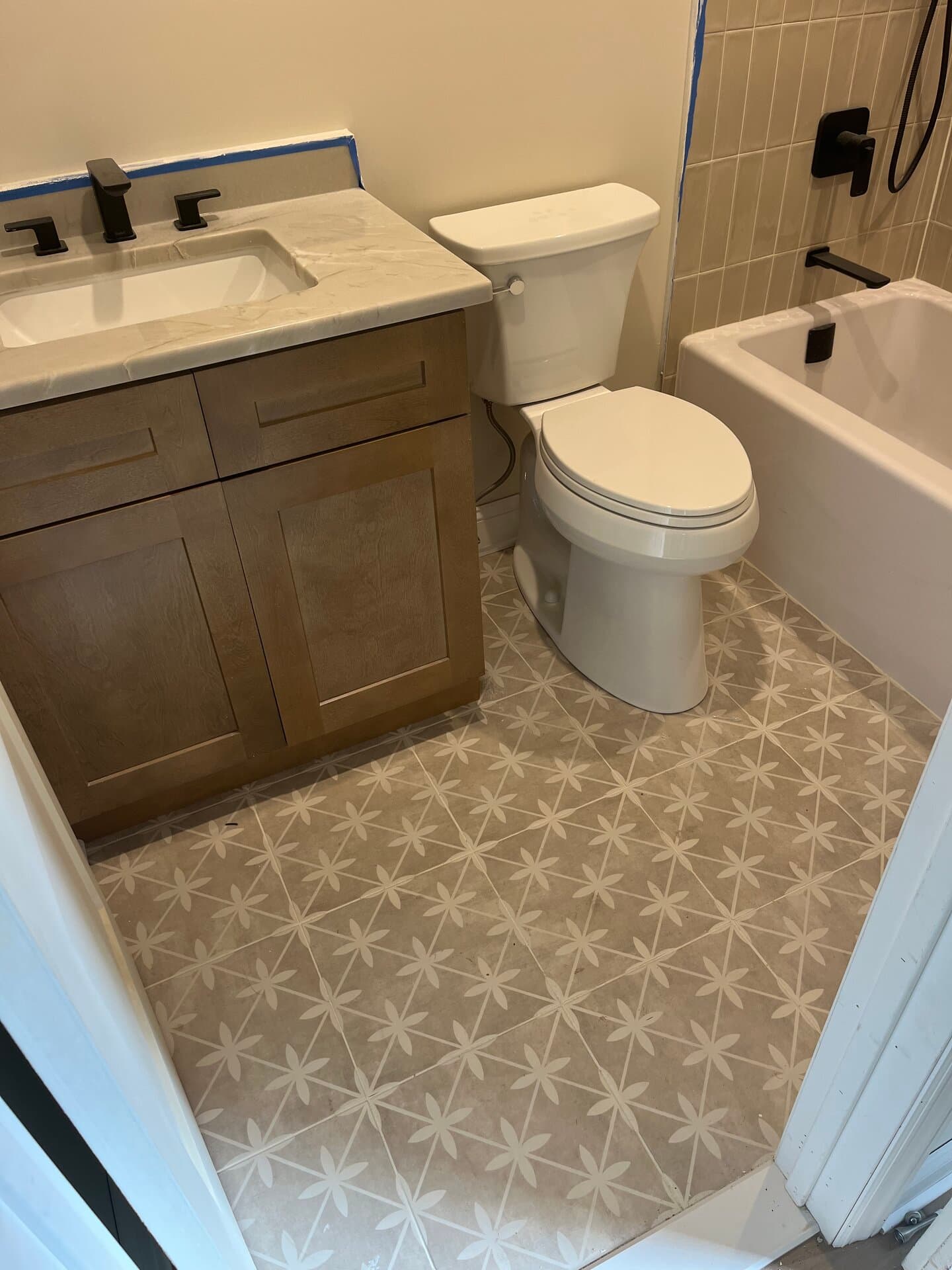 Full Bathroom Remodel — Bathroom tile project in Red Bank, NJ by JL Tile & Stone