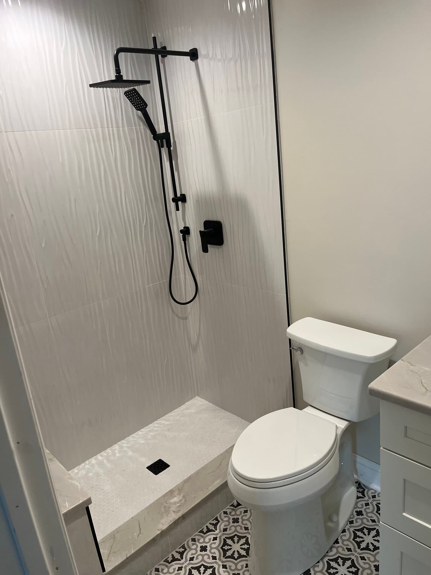 Full Bathroom Remodel — tile and stone work photo 6 by JL Tile & Stone, New Jersey